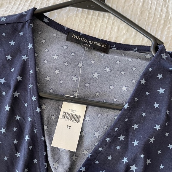 Gap Wrap Dress XS NWT Navy - Picture 2 of 3